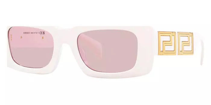 Versace Женские белые солнцезащитные очки 54 мм, белый