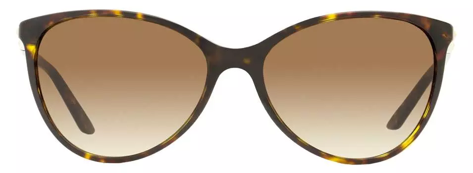 Versace Женские солнцезащитные очки «кошачий глаз» VE4260 цвет 108/13 Янтарный Гавана 58 мм