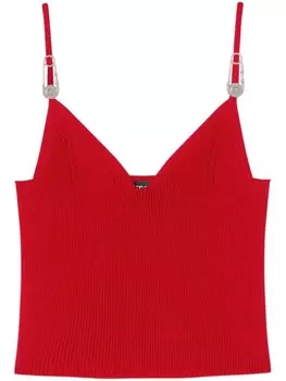 Версаче безопасная булавка топ Versace, красный