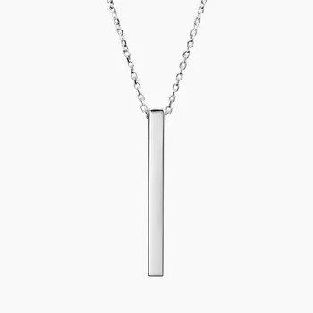 Вертикальная подвеска с гравировкой Brilliant Earth