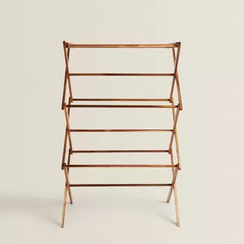 Вертикальная вешалка для одежды Zara Home Folding Wooden, коричневый