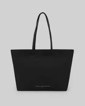 Вертикальная женская сумка-шоппер из переработанного полиэстера Adolfo Dominguez, черный