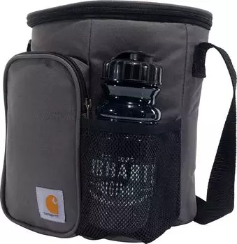 Вертикальный холодильник Carhartt на 10 банок + бутылка для воды, серый