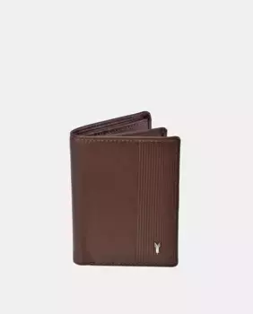 Вертикальный кожаный кошелек с монетницей Yanko, цвет Marrn Chocolate