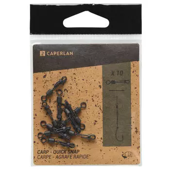 Вертлюг Quick Swivel Snap для ловли карпа 10 шт. CAPERLAN