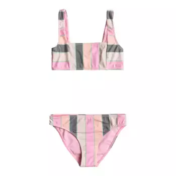 Very Vista Roxy детский бюстгальтер бикини, розовый/зеленый