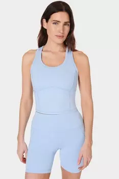 Весь день обрезанный бак Sweaty Betty, синий