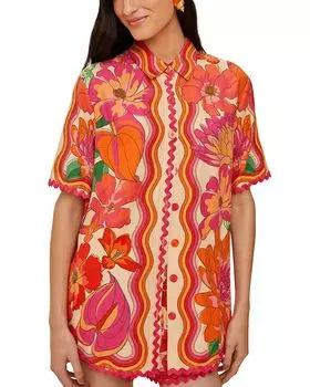 Весенний Роман Рубашка FARM Rio, мультиколор