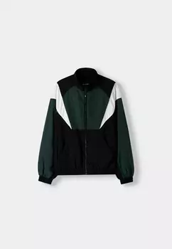 Весенняя куртка Bershka, зеленый