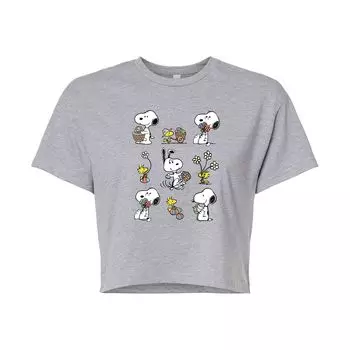 Весенняя укороченная футболка с рисунком Peanuts для юниоров Licensed Character
