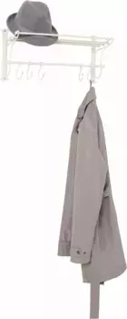 Вешалка Ambiente Haus, с полкой на крючках, ширина 53 см 53х24х20 см, белый