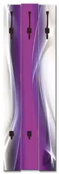 Вешалка Artland "Creative Element", в частично собранном виде 45х140х2,8 см, цвет lila