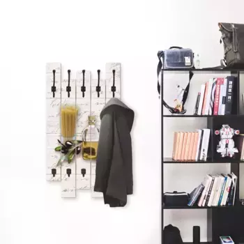 Вешалка Artland "Кулинарное путешествие по Италии", в частично собранном виде 63х114х2,8 см, цвет naturfarben