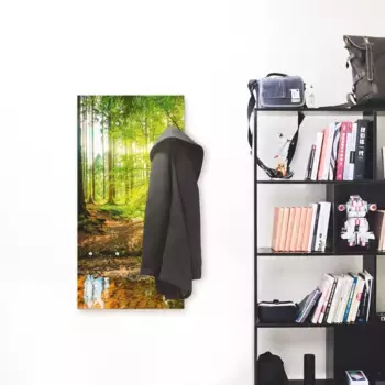 Вешалка Artland "Лес с ручьем", в частично собранном виде 60х120х2,8 см, зеленый