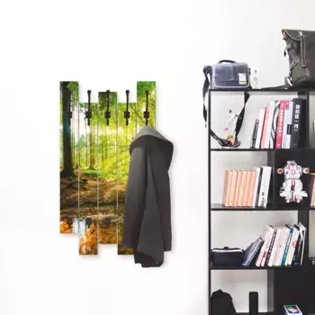 Вешалка Artland "Лес с ручьем", в частично собранном виде 45х140х2,8 см, зеленый