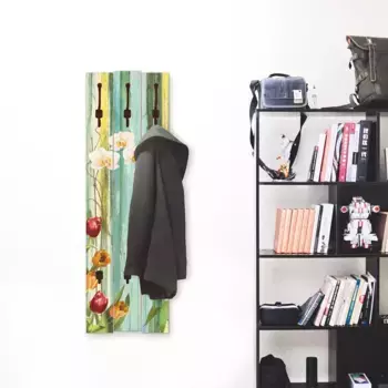 Вешалка Artland "Разноцветные цветы", в частично собранном виде 45х140х2,8 см, цвет bunt