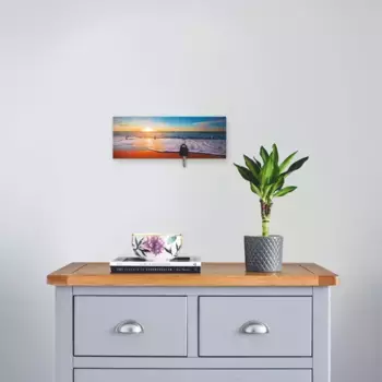 Вешалка Artland «Закат и море», МДФ, цвет blau