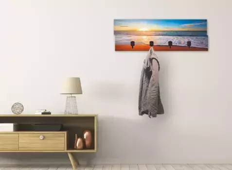 Вешалка Артланд "Закат и море", в частично собранном виде Artland 90х30х2,8 см, синий