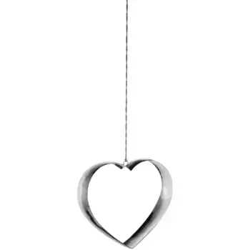 Вешалка декоративная «АНЯ», (1 шт.), декоративное сердечко для подвешивания, из нержавеющей стали, подходит для использования на открытом воздухе Fink, цвет silberfarben