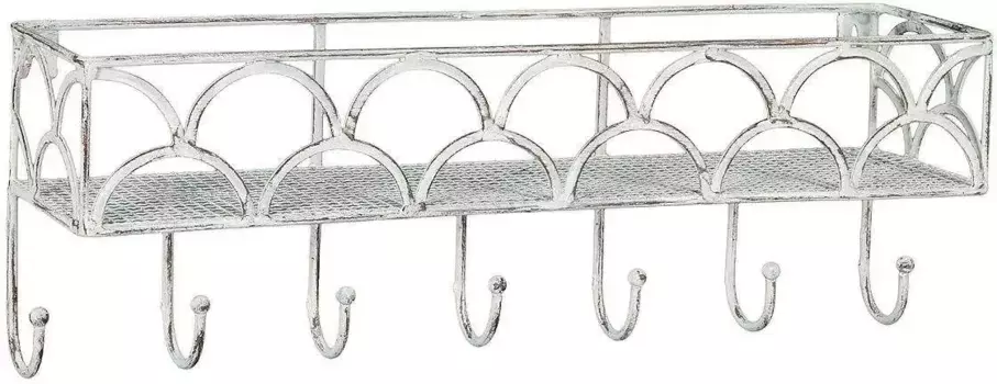 Вешалка для дома, 7 крючков, 49см Home affaire 49х18х13 см, белый