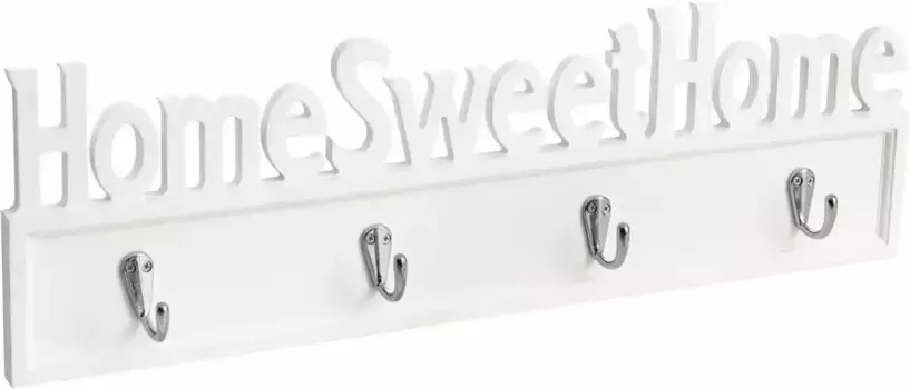 Вешалка для домашних дел "Home Sweet Home" Home affaire 53х16х4 см, белый
