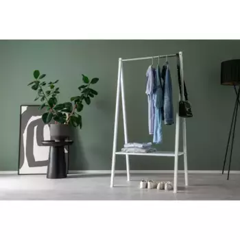 Вешалка для домашних дел «Прогресс», сертифицированная FSC вешалка из массива ели, белая Home Affaire, цвет Wei, 1 Stange / 1 Boden