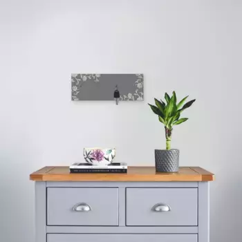 Вешалка для крючков Artland «Decorative Grey», МДФ, серый