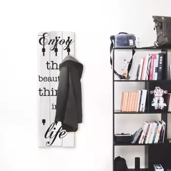 Вешалка для одежды Artland "Enjoy", в частично собранном виде 45х140х2,8 см, черный