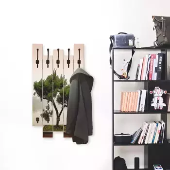 Вешалка для одежды Artland "Китайское дерево бонсай", в частично собранном виде 90х30х2,8 см, зеленый