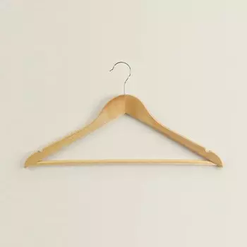 Вешалка для одежды Zara Home Lacquered Wooden комплект из 3 штук, светло-бежевый