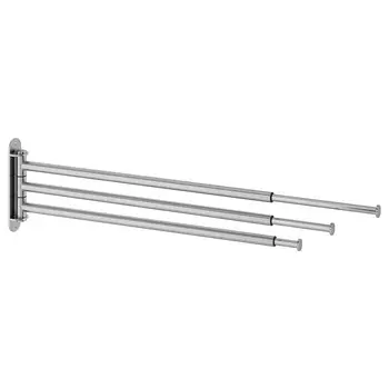 Вешалка для полотенец, 3-рычажная, нержавеющая сталь, BROGRUND IKEA