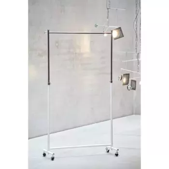 Вешалка jankurtz «Бостон», на колесиках, ширина 101 см, цвет wei/verchromt