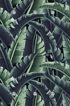 Вешалка королевская "Джунгли" Queence 80х120х5 см, зеленый