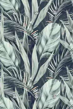 Вешалка королевская "Джунгли" Queence 80х120х5 см, зеленый