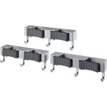 Вешалка-крючок Metaltex «Hang-up» (комплект, 3 шт.), настенное крепление для веников и уборочного инвентаря, серый