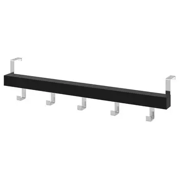 Вешалка на дверь/стену, черная, 60 см, TJUSIG IKEA