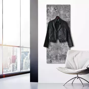 Вешалка Queence "Brushed Grey" 50х120х3 см, серый