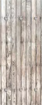 Вешалка Queence "Деревянная стена" на 6 крючках, 50 х 120 см 50х120х10 см, цвет natur