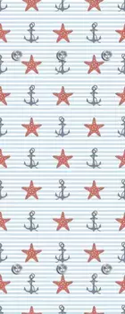 Вешалка Queence "Океан", на 6 крючках, 50 х 120 см 50х120х10 см, синий