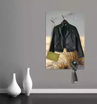 Вешалка Queence "Пляж" 80х120х5 см, коричневый