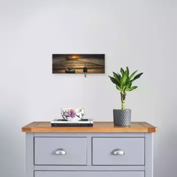 Вешалка с крючками Artland «Рассвет на Черном море», МДФ, коричневый