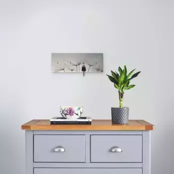 Вешалка с крючками Artland «Семена одуванчика I», МДФ, серый