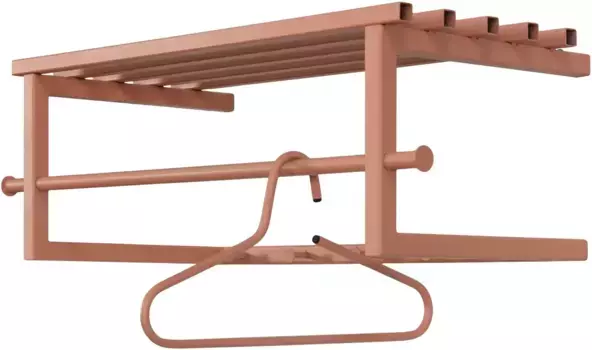 Вешалка Spinder Design, металл, модный цвет, ширина 76 см 76х26х34 см, розовый