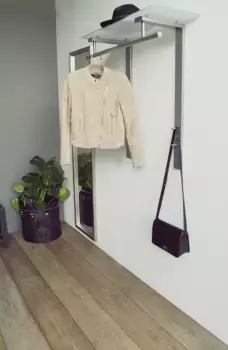 Вешалка Spinder Design, металлическая, функциональная, глубина 33 см 80х90х33 см, цвет silber