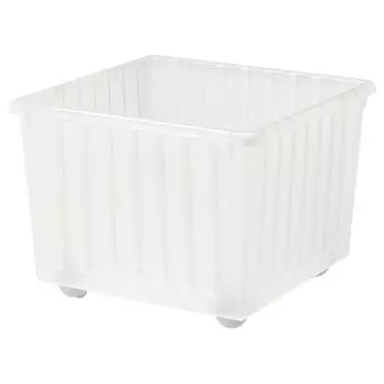 VESSLA ВЕССЛА Ящик на колесах, белый, 39x39 см IKEA
