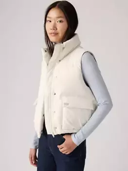 Вестерн-пузырьковый жилет Levi's, белый