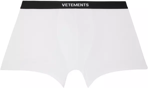 VETEENTS Logo Боксеры VETEMENTS, белый