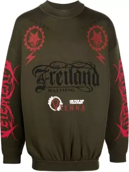 VETEMENTS джемпер Maybe Mental, зеленый