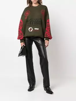 VETEMENTS джемпер Maybe Mental, зеленый