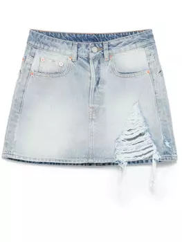 VETEMENTS джинсовая юбка мини, синий